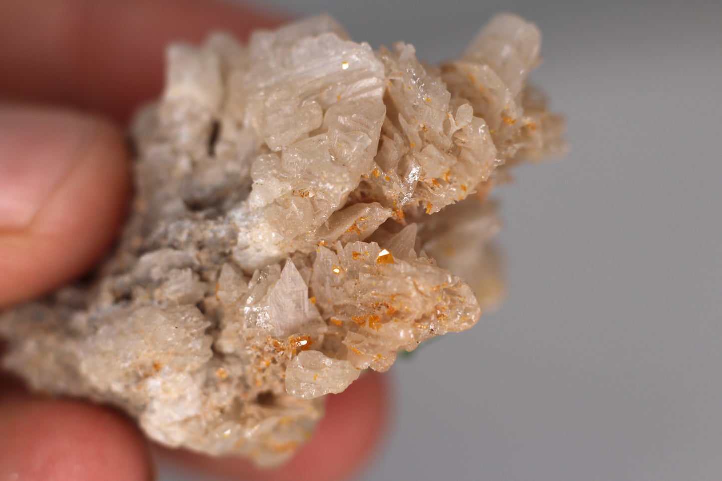 Snowflake Cerussite w/ Wulfenite