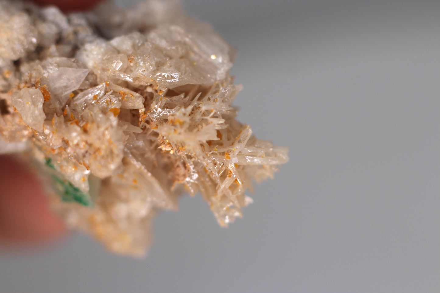 Snowflake Cerussite w/ Wulfenite