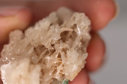 Snowflake Cerussite w/ Wulfenite