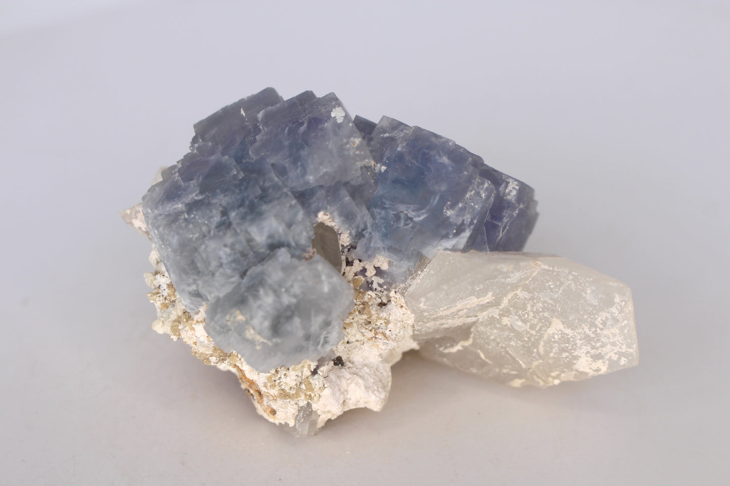 YGX Fluorite on Quartz