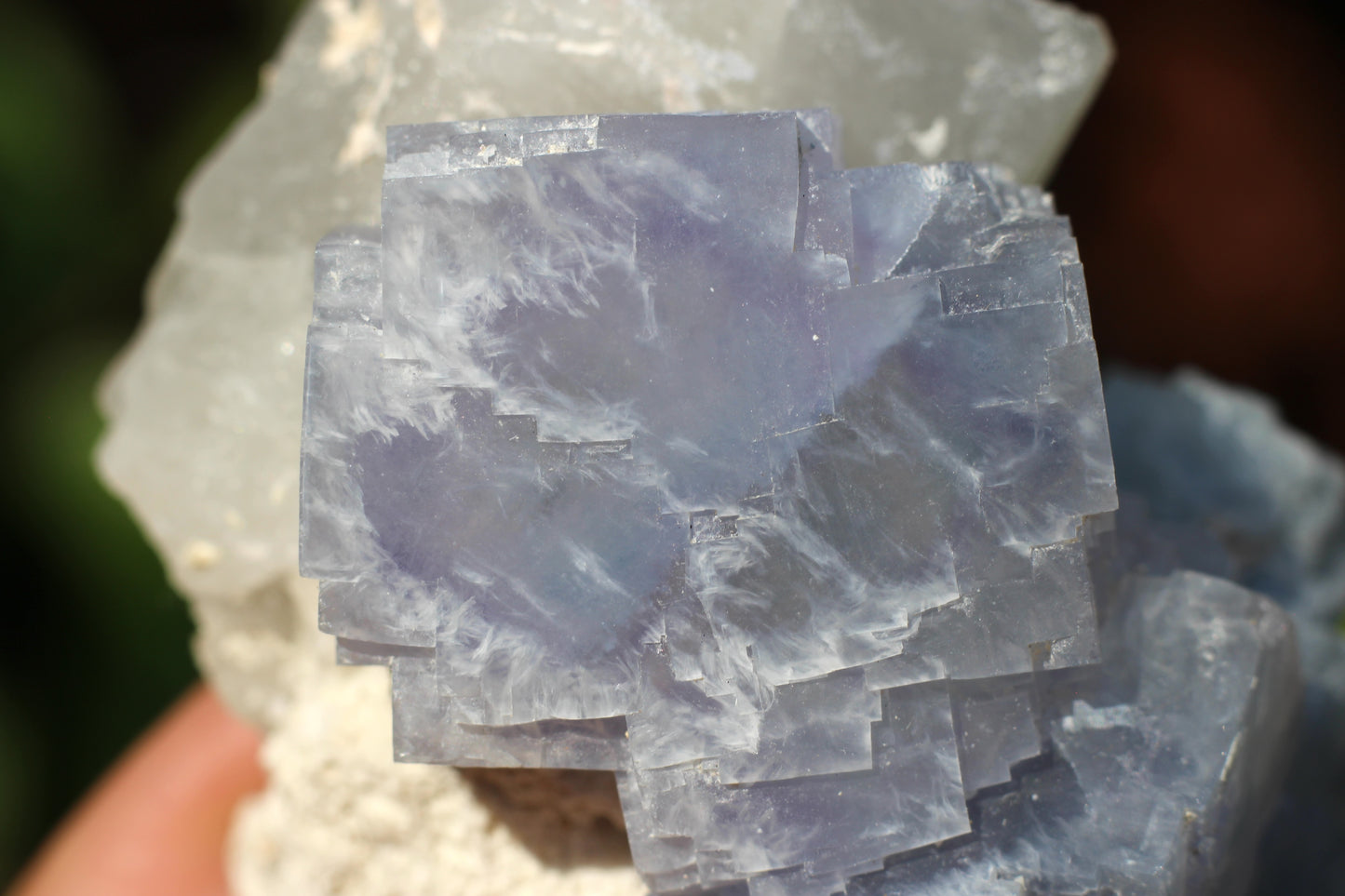 YGX Fluorite on Quartz