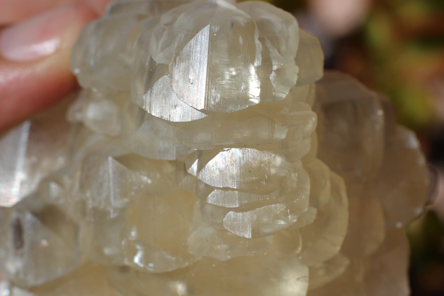 Pagoda Calcite Cluster, UV Reactive