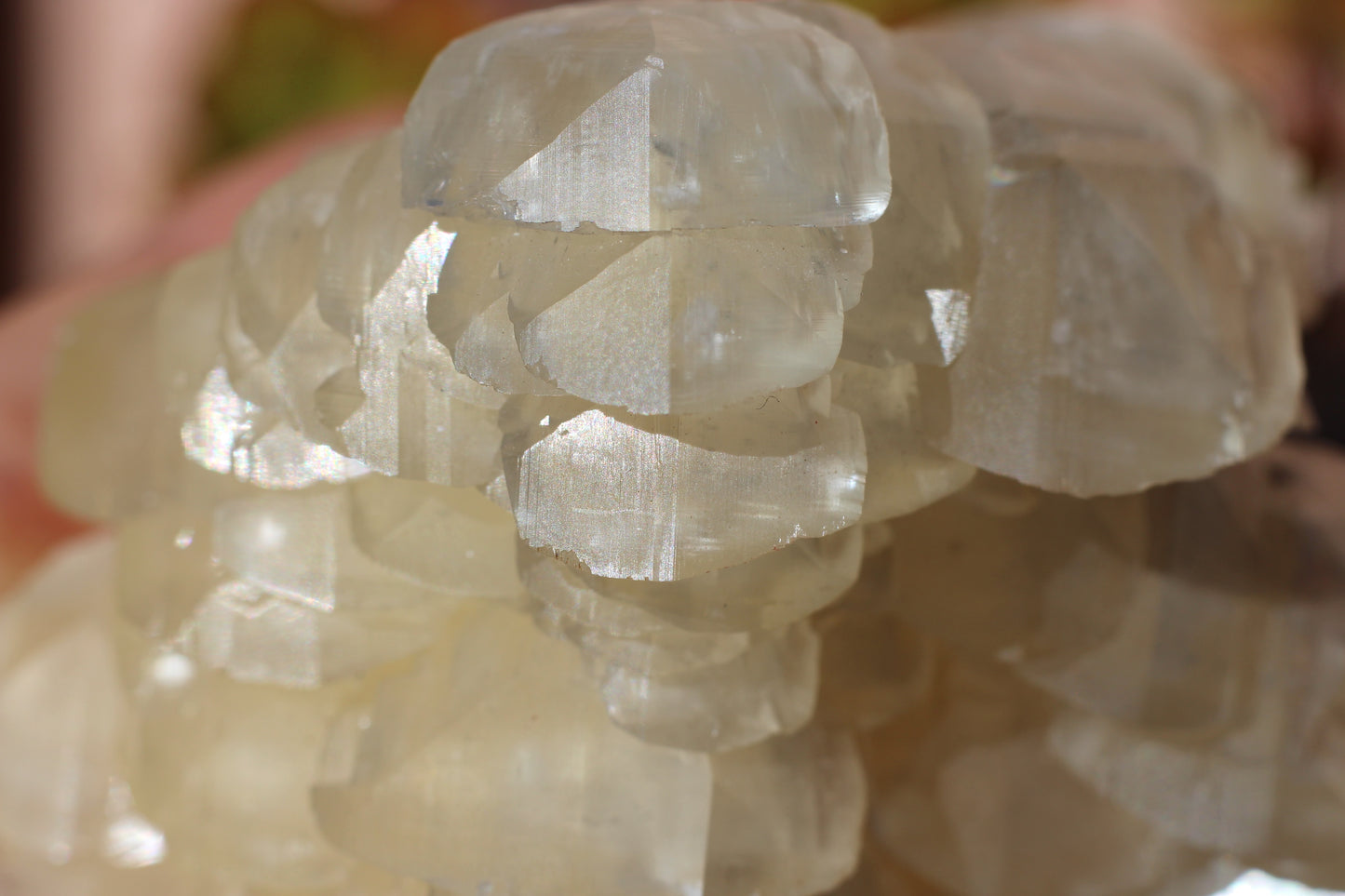 Pagoda Calcite Cluster, UV Reactive