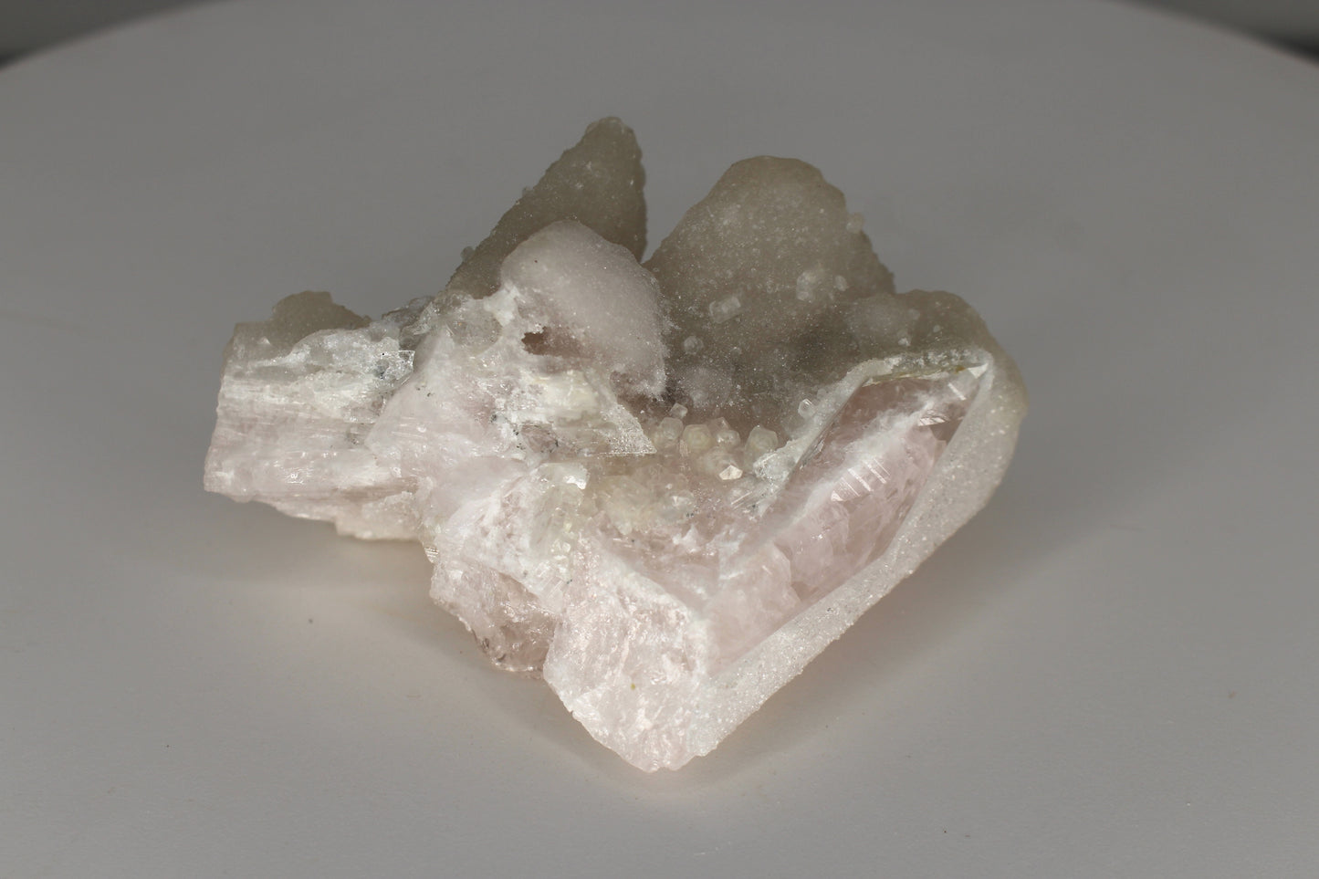 Calcite on Danburite