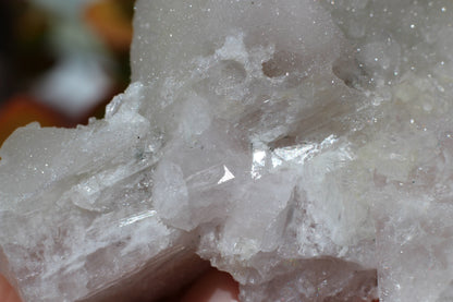 Calcite on Danburite