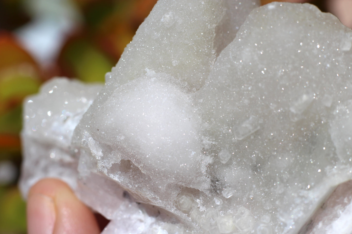 Calcite on Danburite