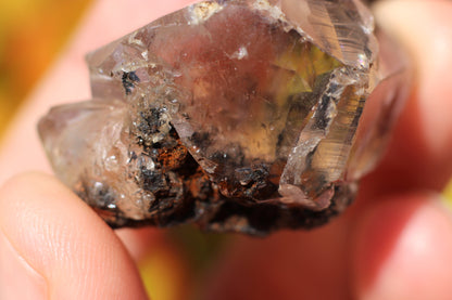 Calcite w/ Limonite Dendrite