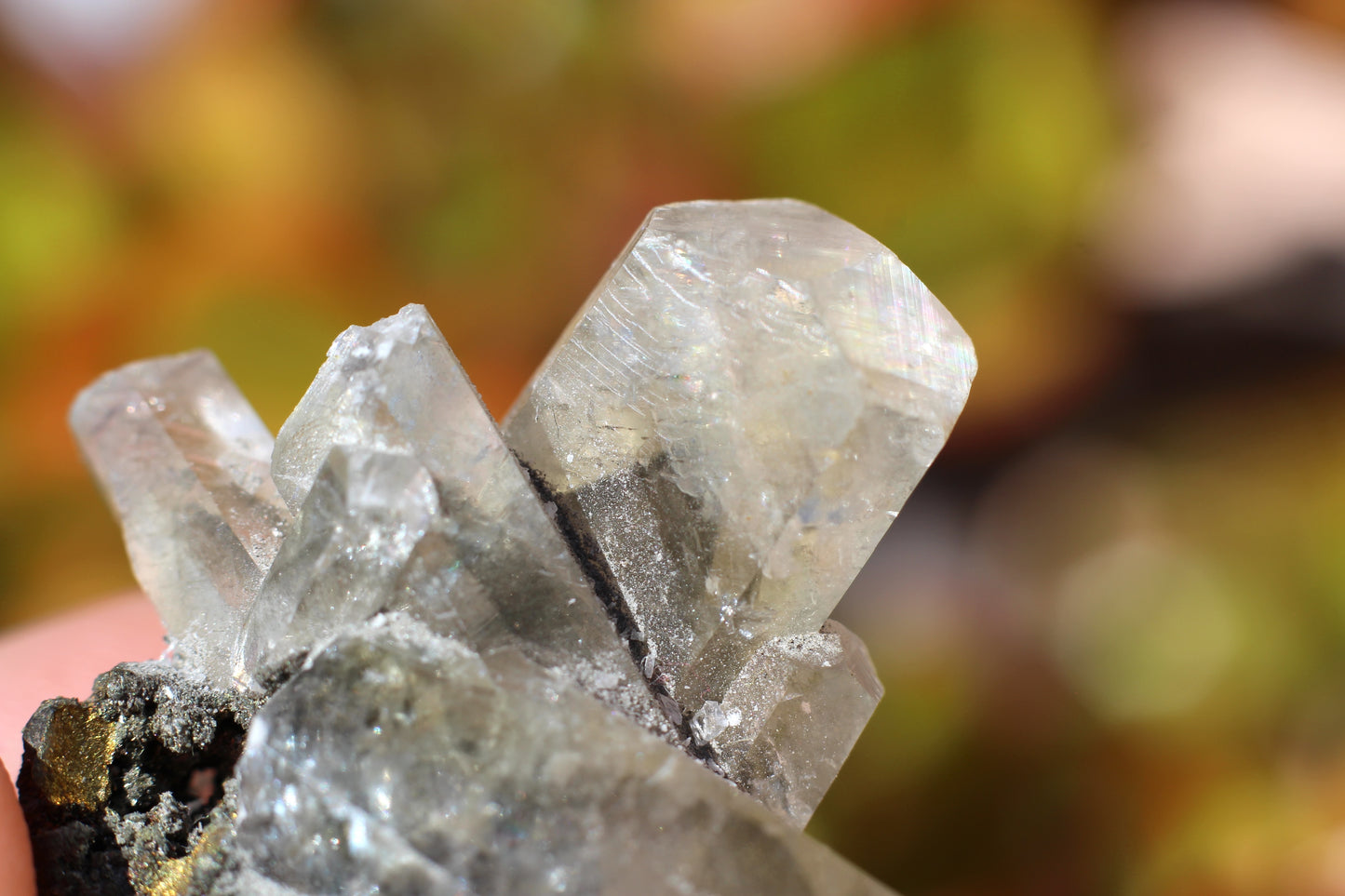 Calcite Phantom w/ Chalcopyrite