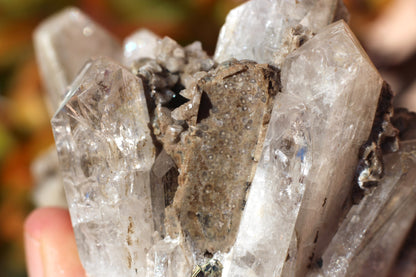 Calcite with Danburite and Pyrite