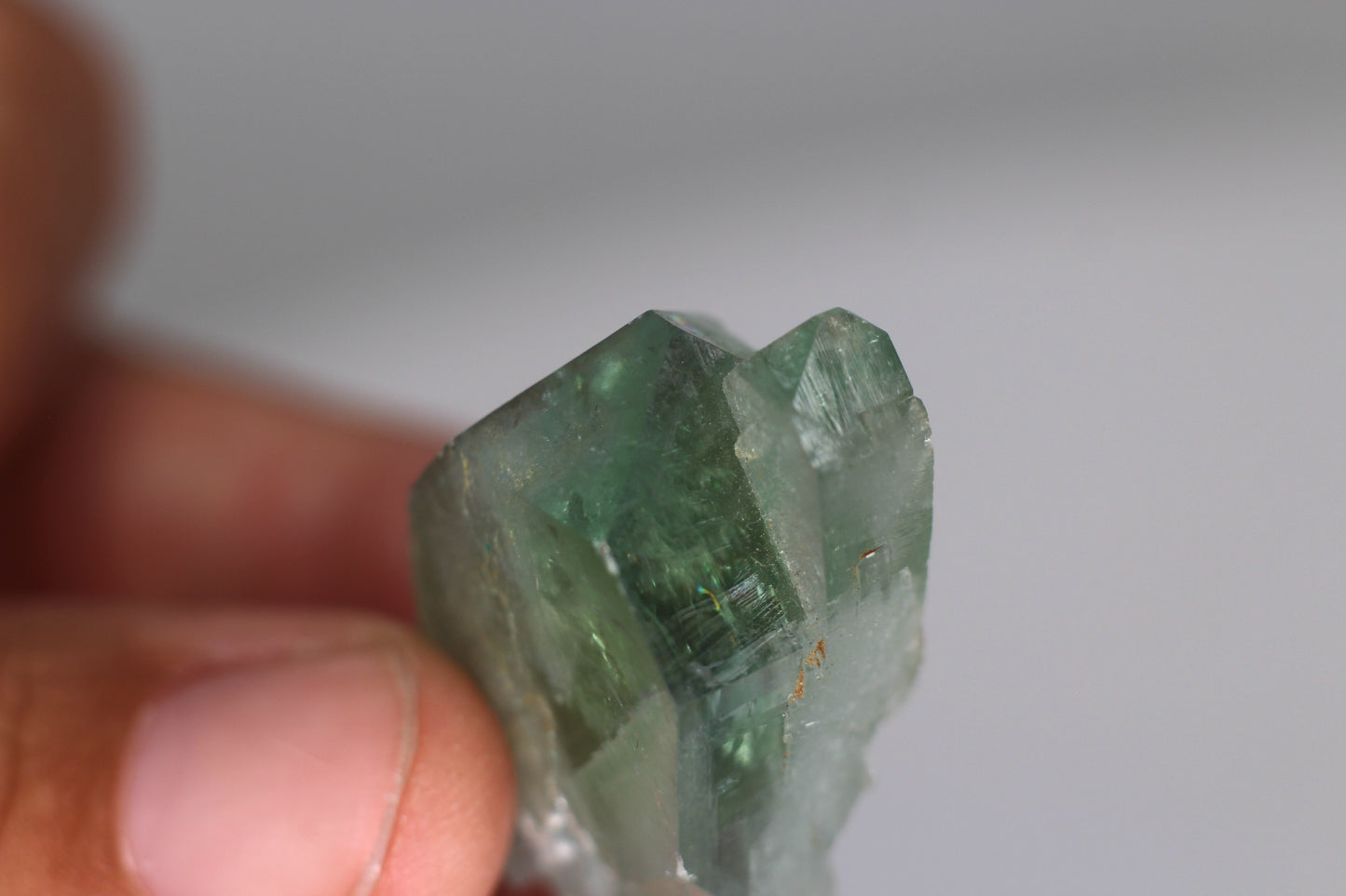 Malachite in Barite