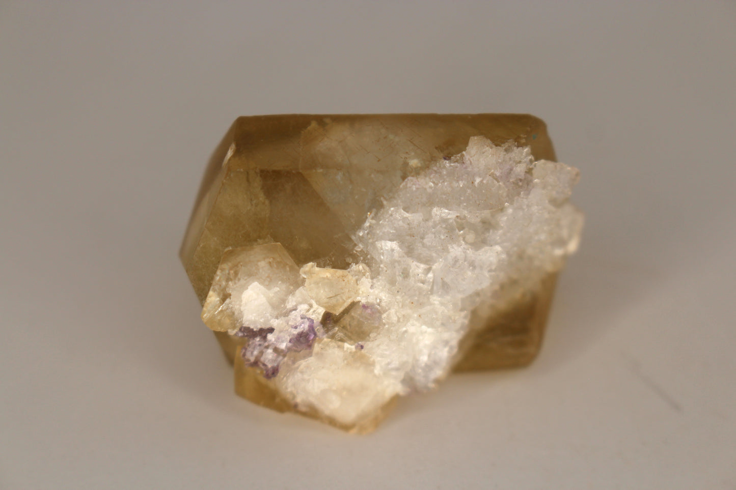 Calcite w/ Yellow Fluorite