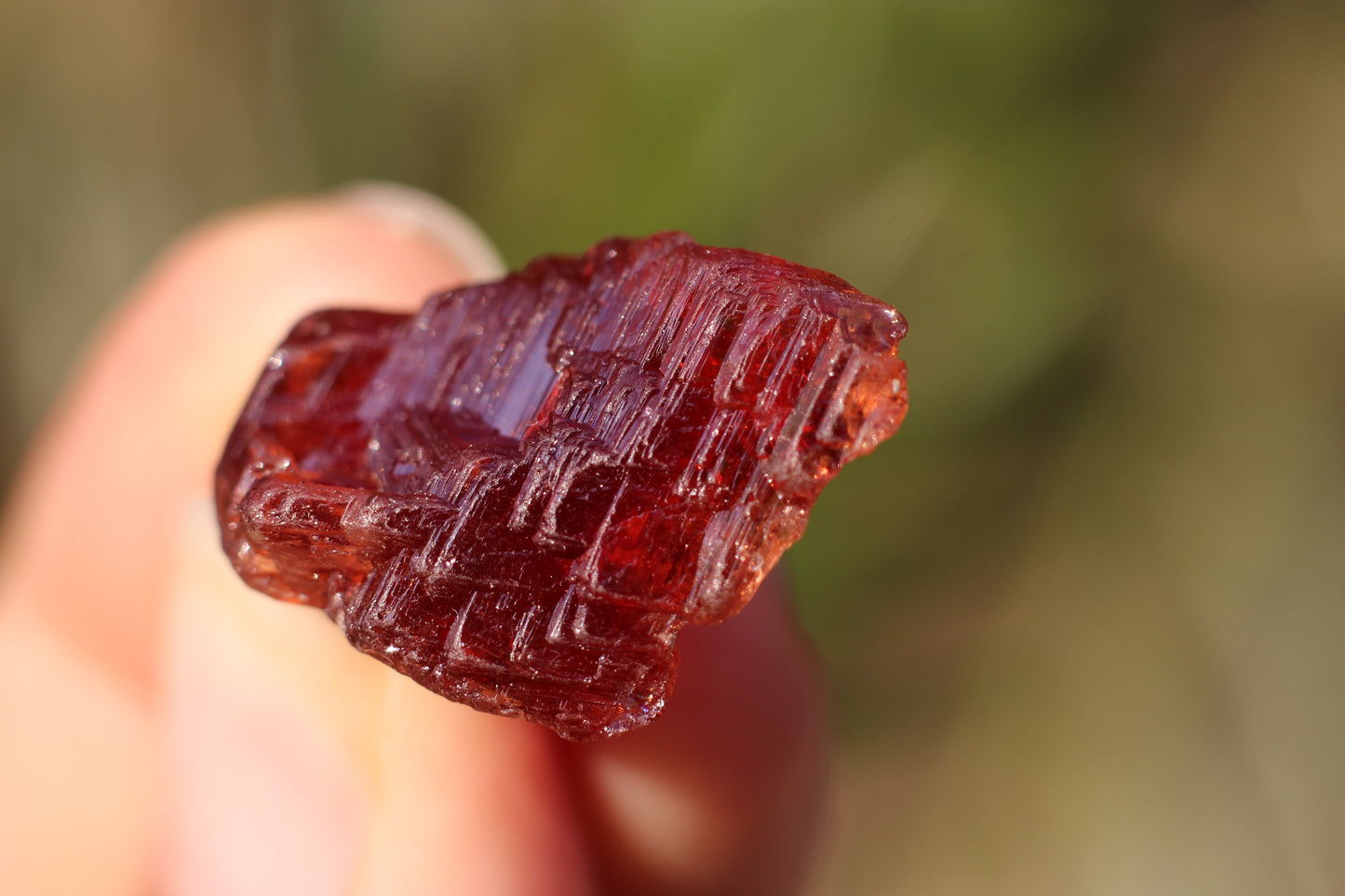 Etched Spessartine Garnet