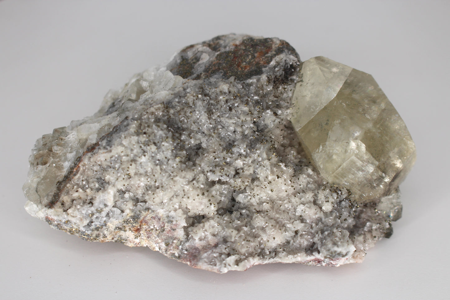 Calcite w/ Pyrite