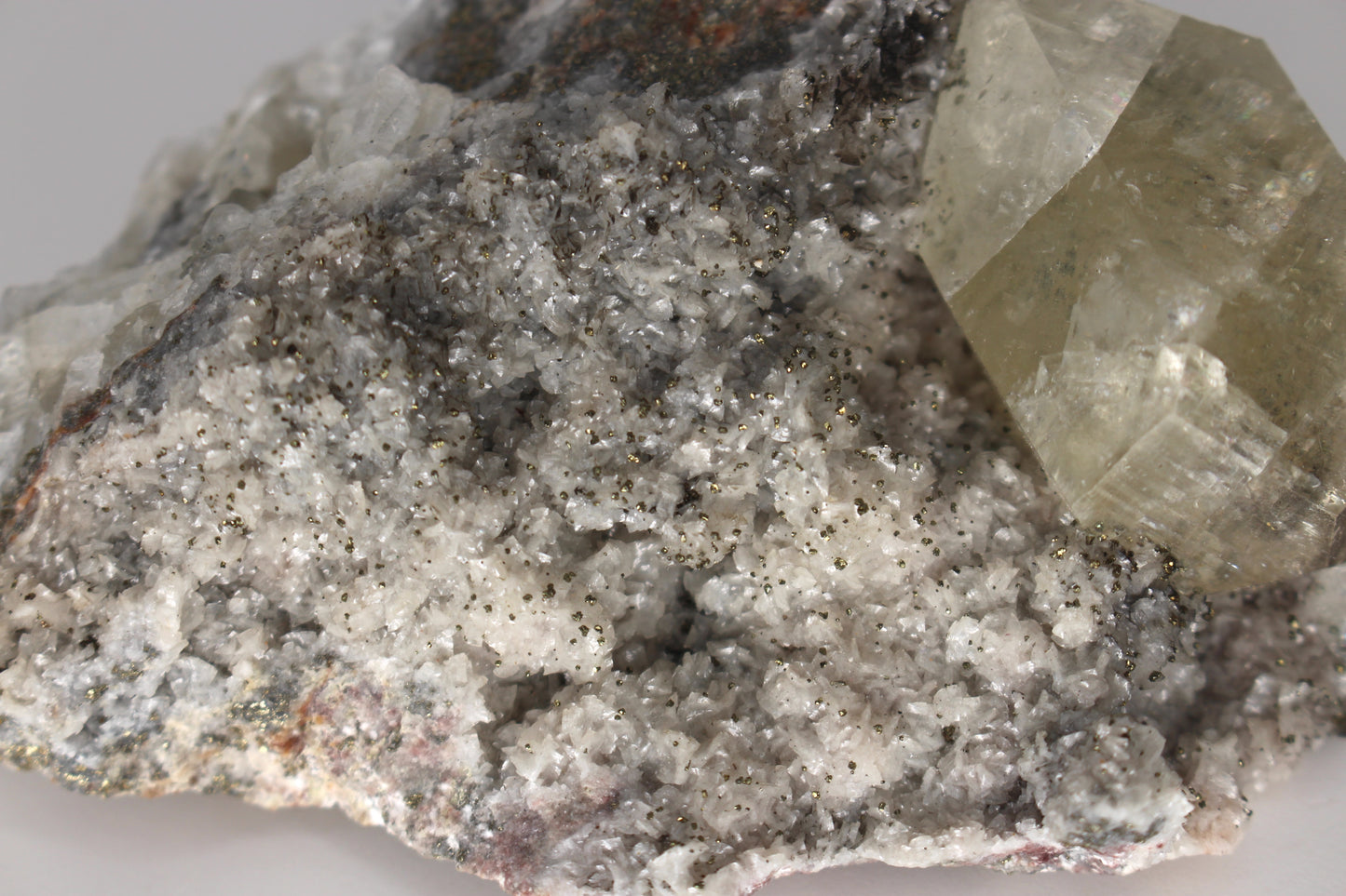 Calcite w/ Pyrite