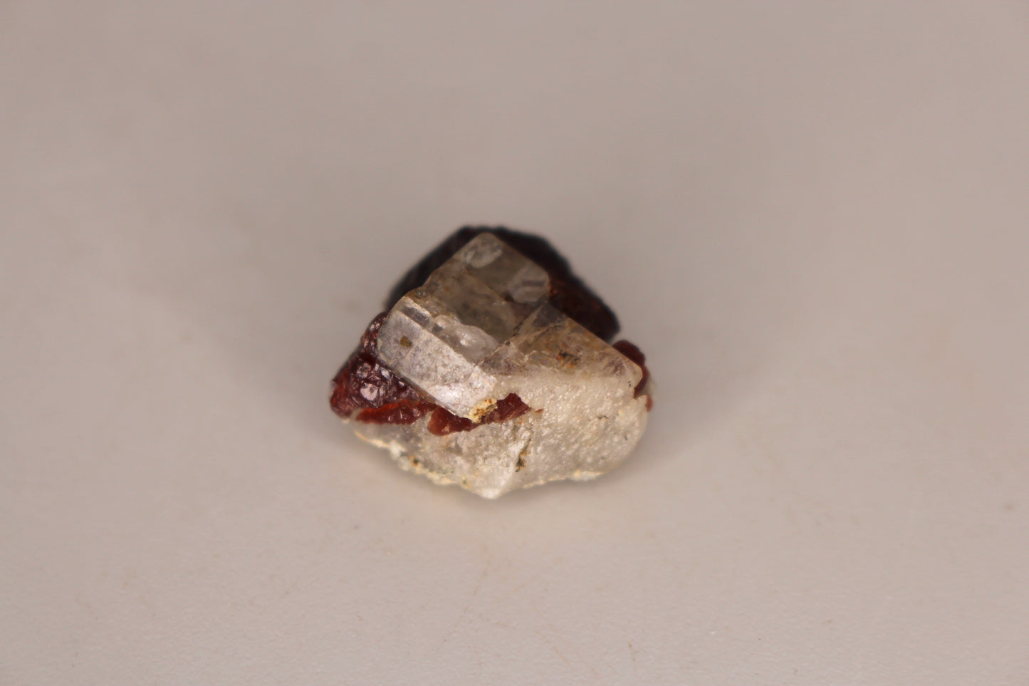 Etched Spessartine Garnet w/ Apatite