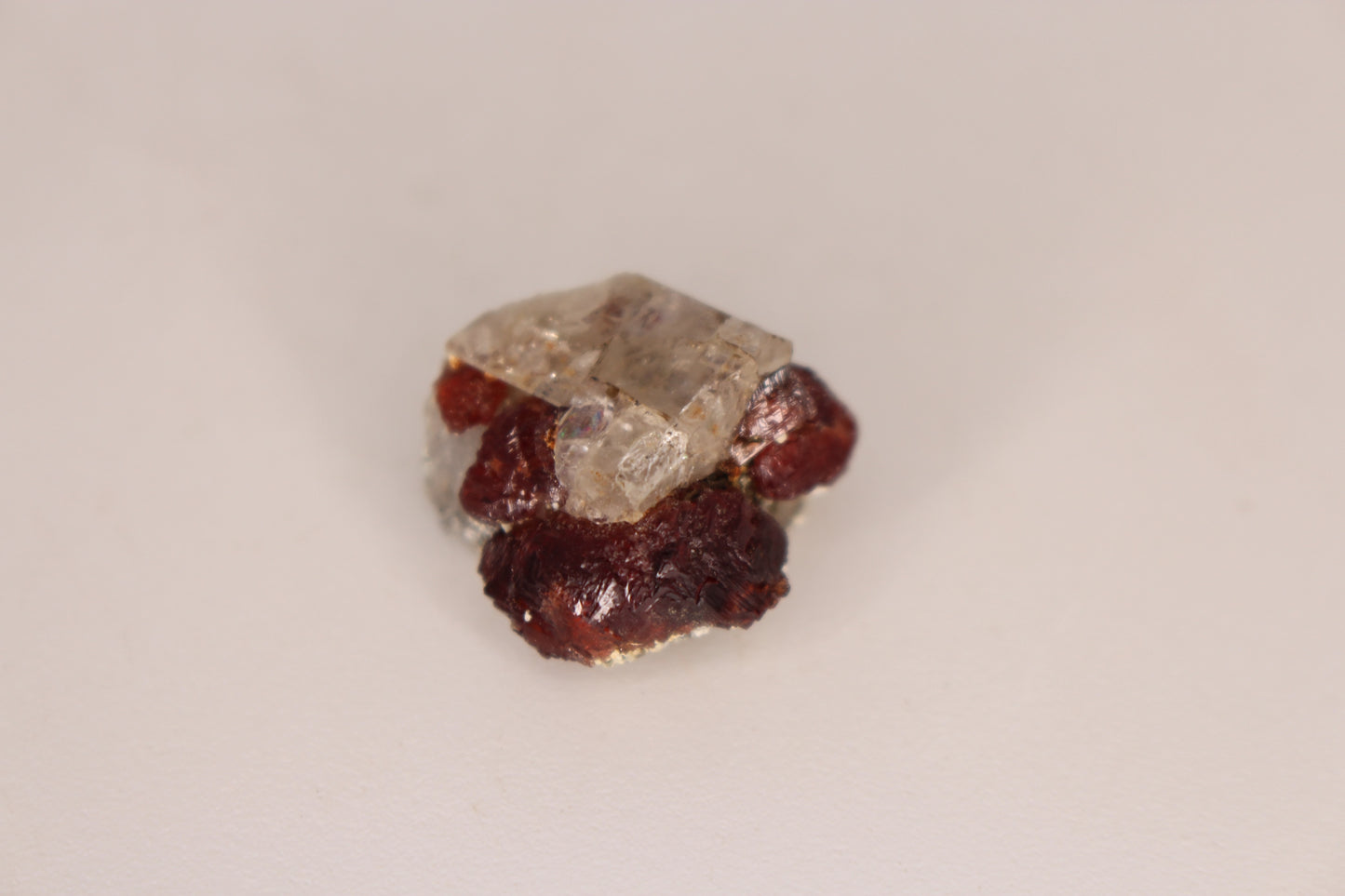 Etched Spessartine Garnet w/ Apatite