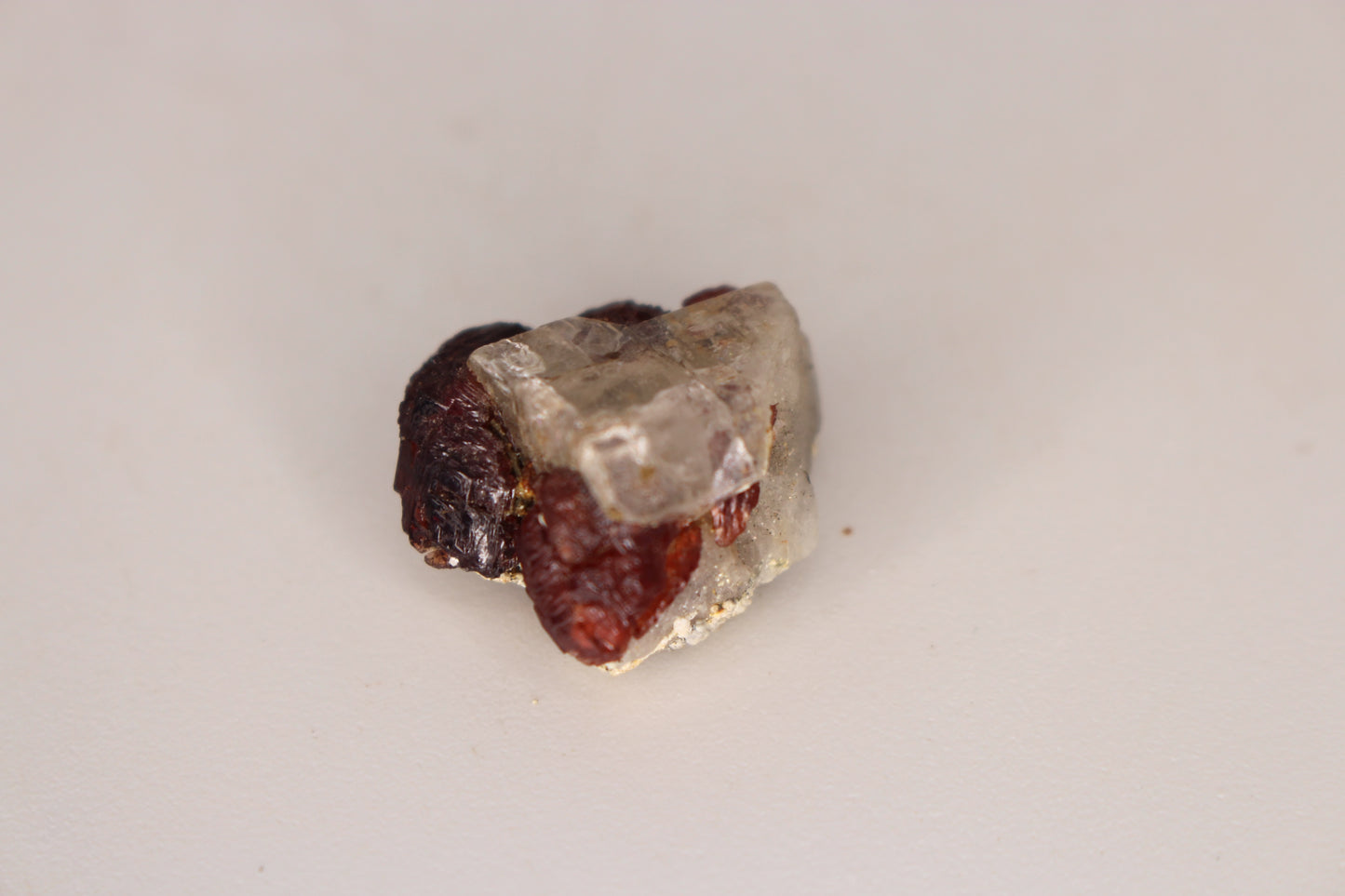 Etched Spessartine Garnet w/ Apatite