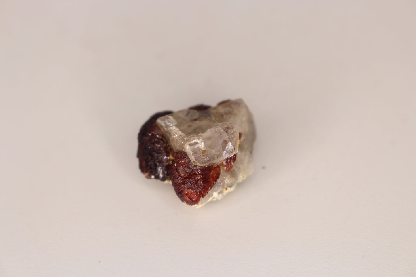 Etched Spessartine Garnet w/ Apatite