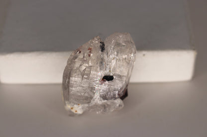 Etched Spessartine Garnet on Quartz