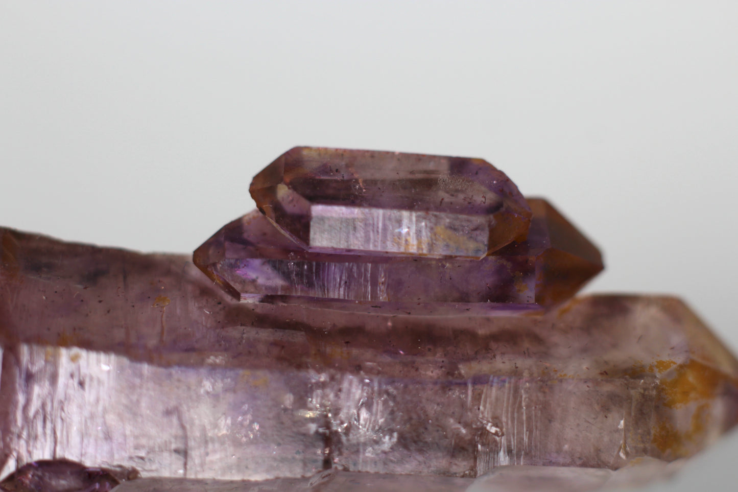 Hematite Included Double Terminated Amethyst