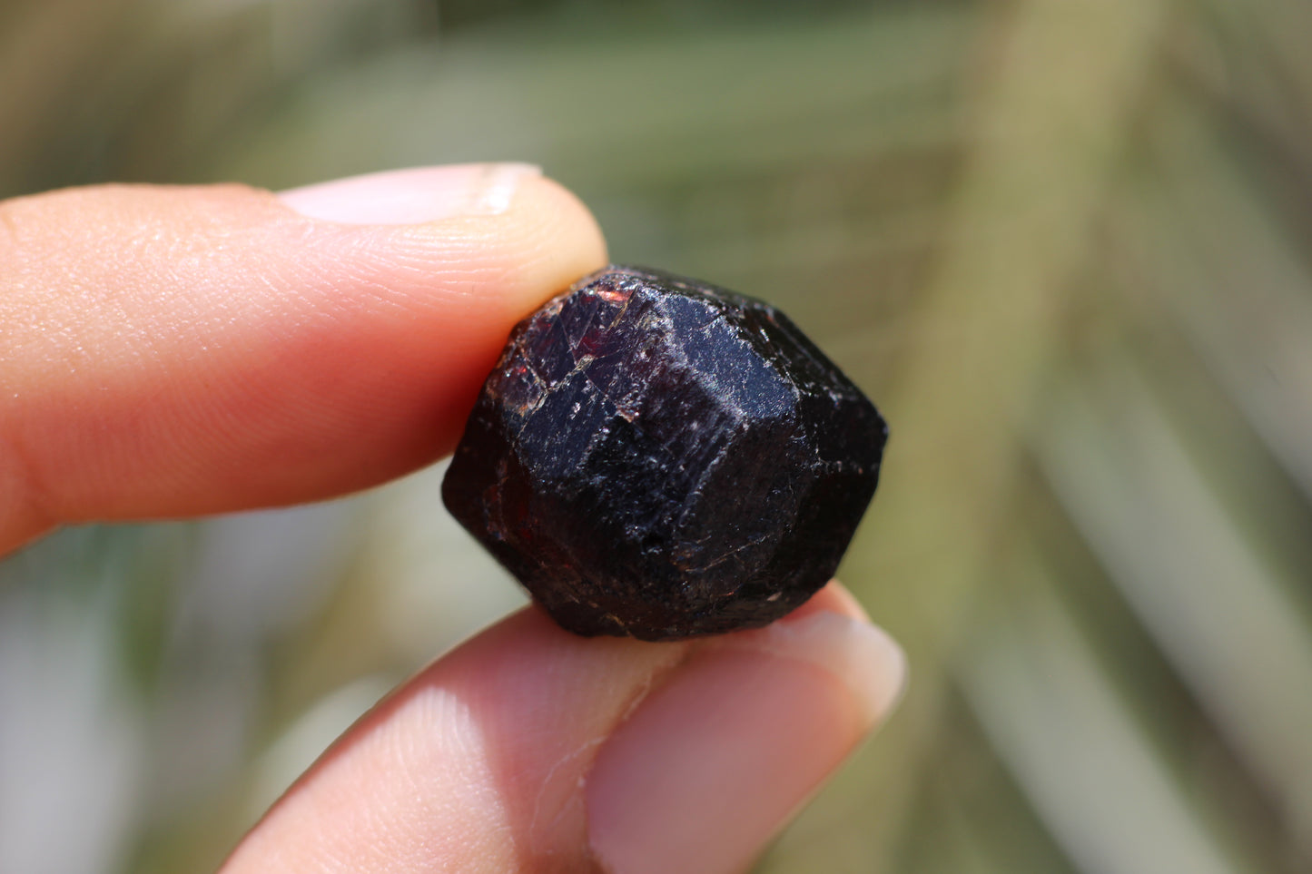 Etched Almandine Garnet