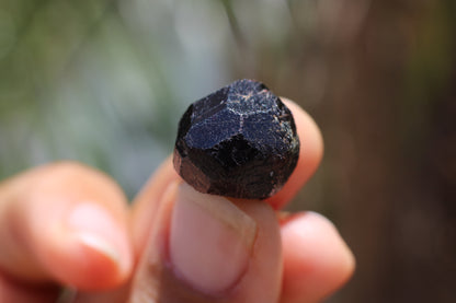 Etched Almandine Garnet