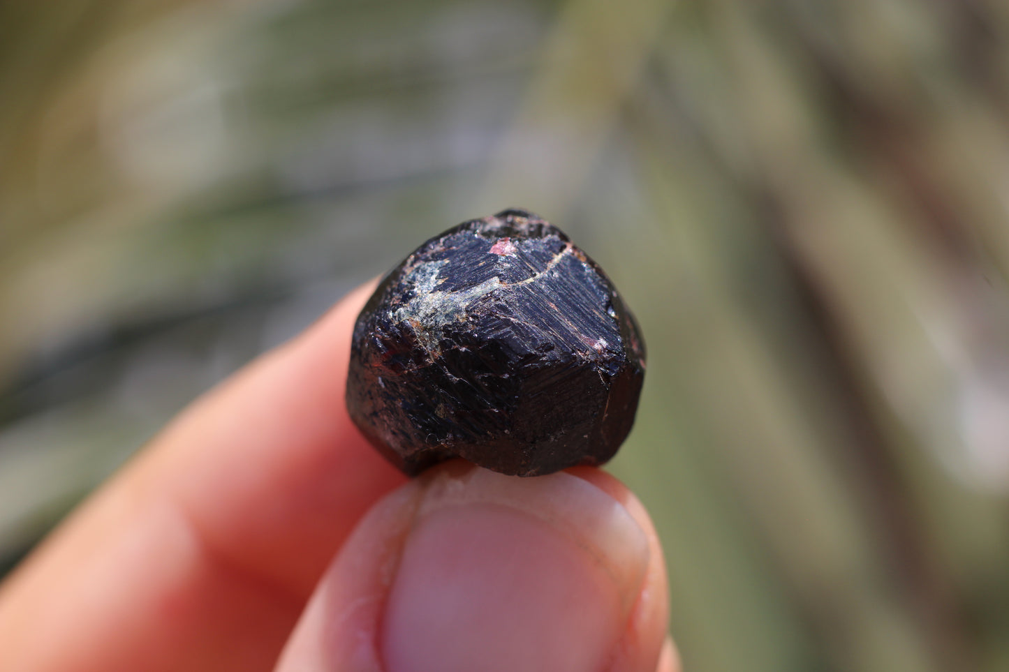 Etched Almandine Garnet