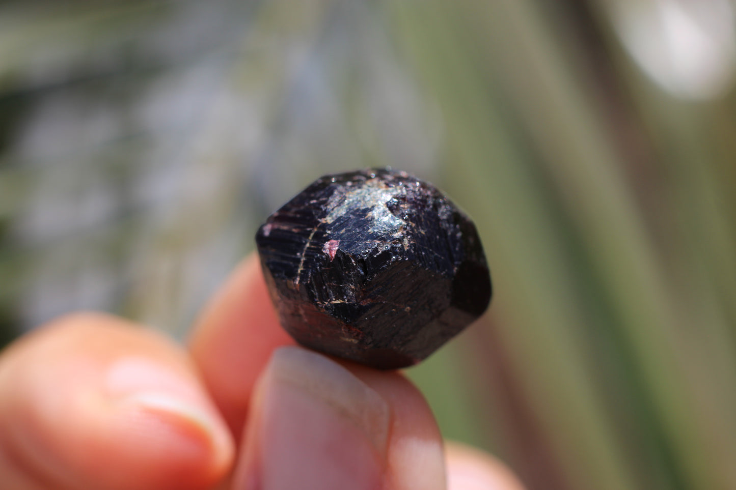 Etched Almandine Garnet