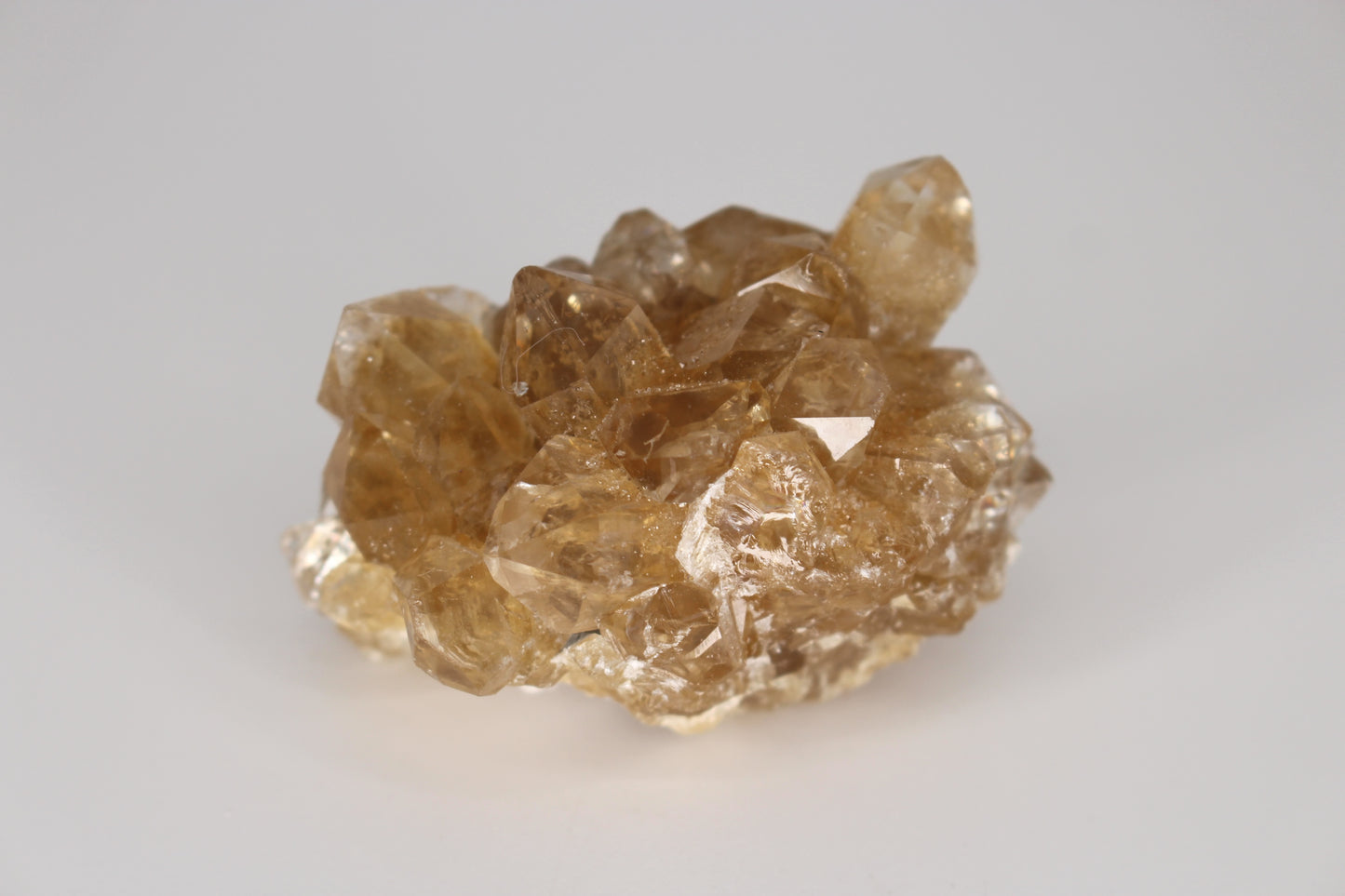 Citrine on Danburite