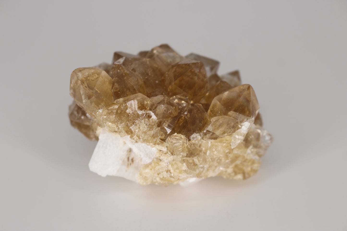 Citrine on Danburite