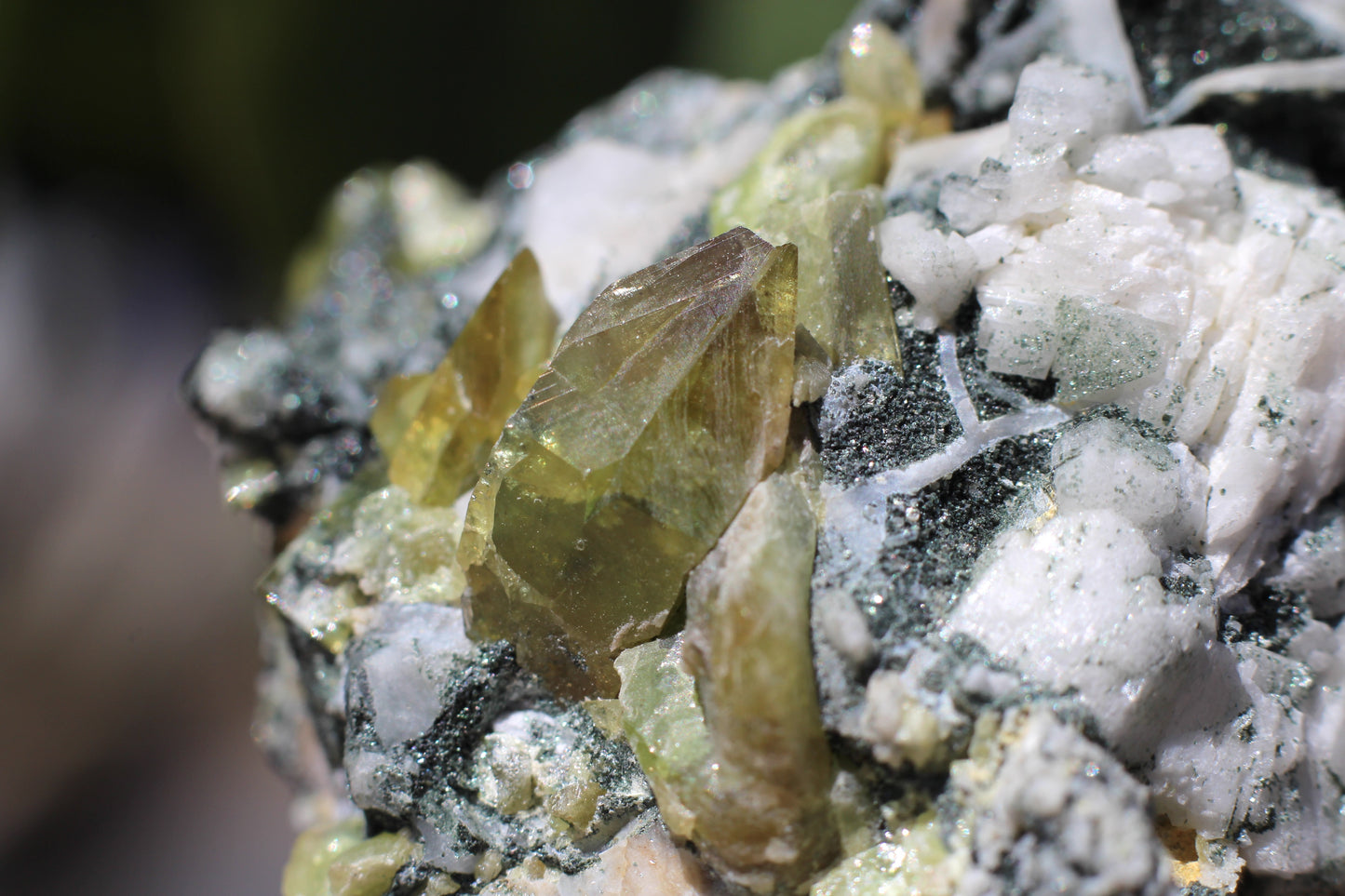 Sphene w/ Calcite