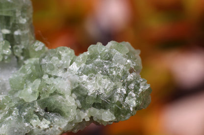 Diopside on Quartz w/ Mica