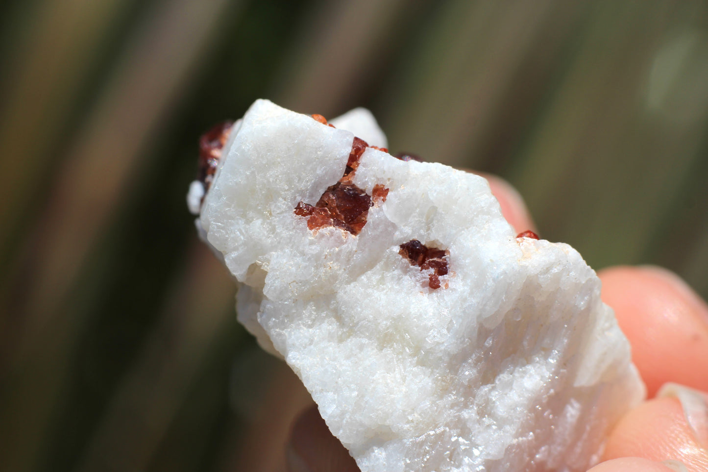 Spessartine Garnet on Feldspar