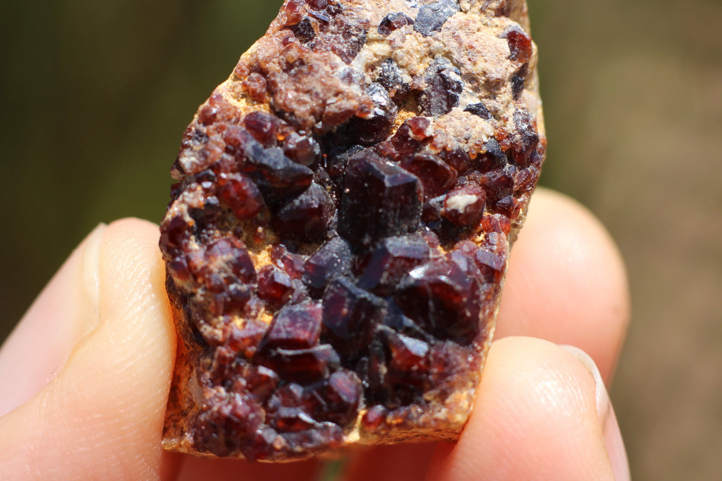 Spessartine Garnet on matrix