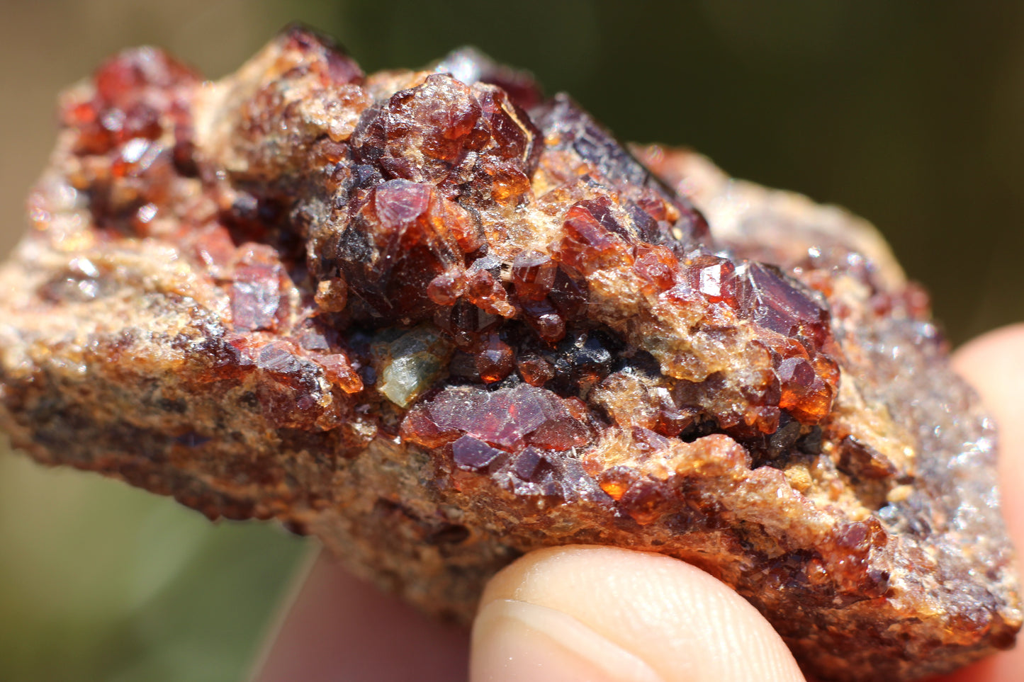 Spessartine Garnet on matrix