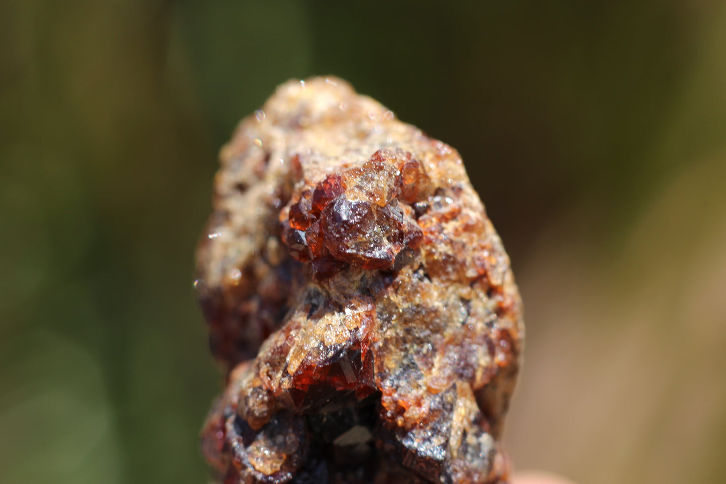 Spessartine Garnet on matrix