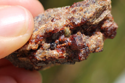 Spessartine Garnet on matrix