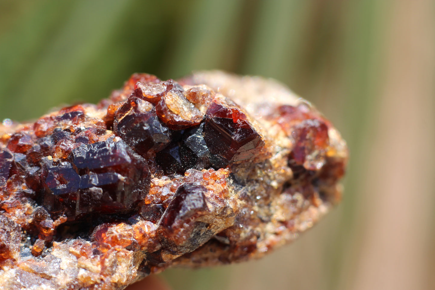 Spessartine Garnet on matrix